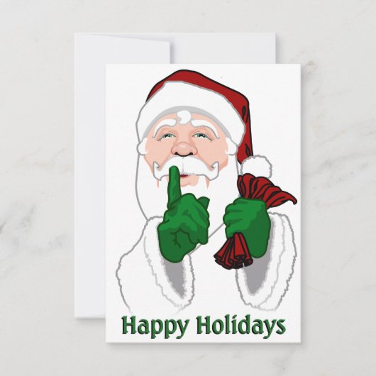 クリスマスパーティの招待状カスタムサンタカード 招待状 (正面)