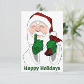 クリスマスパーティの招待状カスタムサンタカード 招待状 (スタンド正面)