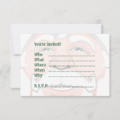 クリスマスパーティの招待状カスタムサンタカード 招待状 (裏面)