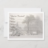 クリスマスパーティの招待状カスタムホリデーカード 招待状 (裏面)