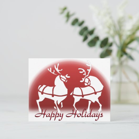 クリスマスパーティの招待状カスタムホリデーカード 招待状 (スタンド正面)