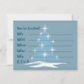 クリスマスパーティの招待状カスタムホリデーカード 招待状 (裏面)