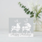 クリスマスパーティの招待状カスタムホリデーカード 招待状 (スタンド正面)