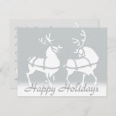 クリスマスパーティの招待状カスタムホリデーカード 招待状 (正面/裏面)