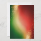 クリスマスパーティの招待状カードクッキー&キャンディ 招待状 (裏面)