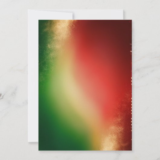 クリスマスパーティの招待状カードクッキー&キャンディ 招待状 (裏面)