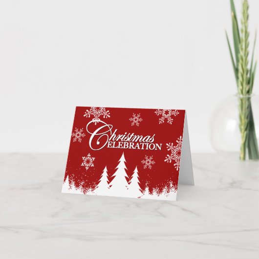 クリスマスパーティの招待状カード 招待状 (正面)