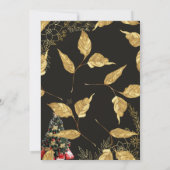 クリスマスパーティの招待状カード 招待状 (裏面)