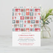 クリスマスパーティの招待状ギフトパターン 招待状 (スタンド正面)