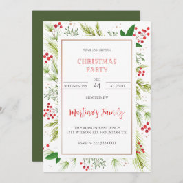 クリスマスパーティの招待状クリスマスパーティー 招待状