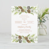 クリスマスパーティの招待状クリスマスパーティー 招待状 (スタンド正面)