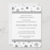 クリスマスパーティの招待状グレースノー 招待状 (裏面)