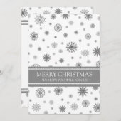 クリスマスパーティの招待状グレースノー 招待状 (正面/裏面)