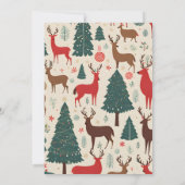 クリスマスパーティの招待状デアーズ 招待状 (裏面)