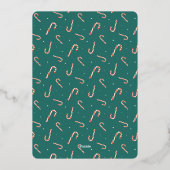 クリスマスパーティの招待状フォイルホリデーカード 箔シーズンカード (裏面)