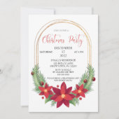 クリスマスパーティの招待状ホリデーパーティー 招待状 (正面)
