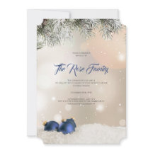 クリスマスパーティの招待状ホリデー・グリーティングカード