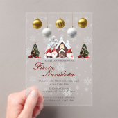 クリスマスパーティの招待状ポサダナビデーニャ アクリル招待状 (インサイチュ (ポータブル))
