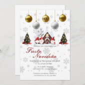 クリスマスパーティの招待状ポサダナビデーニャ 招待状 (正面/裏面)
