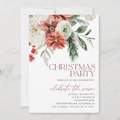 クリスマスパーティの招待状モダンホリデー招待状 招待状 (正面)