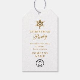 クリスマスパーティの招待状企業のビジネスロゴ ギフトタグ