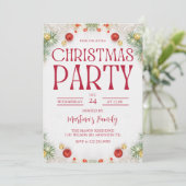 クリスマスパーティの招待状休日 招待状 (スタンド正面)