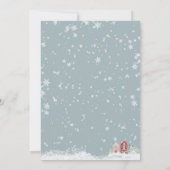 クリスマスパーティの招待状冬アダルトカンパニー 招待状 (裏面)