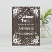 クリスマスパーティの招待状素朴国フローラ 招待状 (スタンド正面)