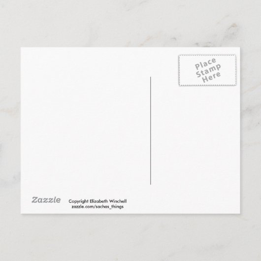 クリスマスパーティの招待状 インビテーションポストカード (裏面)