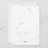 クリスマスパーティの招待状、クリスマスイブディナー シーズンカード (裏面)