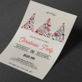 クリスマスパーティの招待状 | クリスマスツリー 招待状