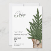 クリスマスパーティの招待状 | クリスマスツリー 招待状 (正面)