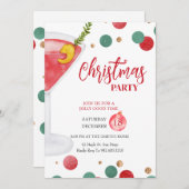 クリスマスパーティの招待状、クリスマスパーティー 招待状 (正面/裏面)