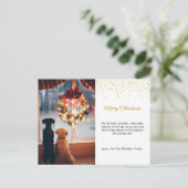 クリスマスパーティの招待状、クリスマス招待状はがき シーズンポストカード (スタンド正面)