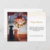 クリスマスパーティの招待状、クリスマス招待状はがき シーズンポストカード (正面/裏面)