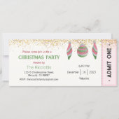 クリスマスパーティの招待状、クリスマス招待状 招待状 (正面)
