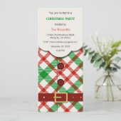 クリスマスパーティの招待状、クリスマス招待状 招待状 (スタンド正面)