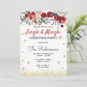 クリスマスパーティの招待状、クリスマス招待状 招待状 (スタンド正面)