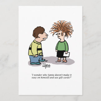 クリスマスパーティの招待状 – サンタと子供 招待状