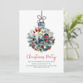 クリスマスパーティの招待状 | バーズボーブル 招待状 (スタンド正面)