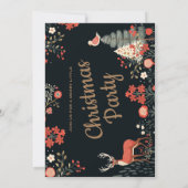 クリスマスパーティの招待状 パーソナライズされた 招待状 (裏面)