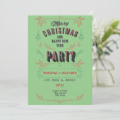 クリスマスパーティの招待状。パーソナライズ 招待状 (スタンド正面)