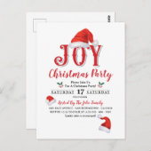 クリスマスパーティの招待状 ポストカード (正面/裏面)