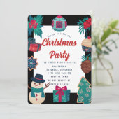 クリスマスパーティの招待状 招待状 (スタンド正面)
