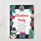 クリスマスパーティの招待状 招待状 (正面)