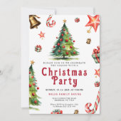 クリスマスパーティの招待状 招待状 (正面)