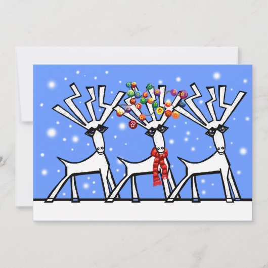 クリスマスパーティの招待状 招待状 (正面)