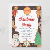 クリスマスパーティの招待状 招待状 (正面)