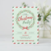 クリスマスパーティの招待状 招待状 (スタンド正面)