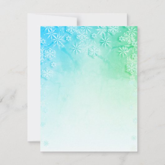 クリスマスパーティの招待状 招待状 (裏面)